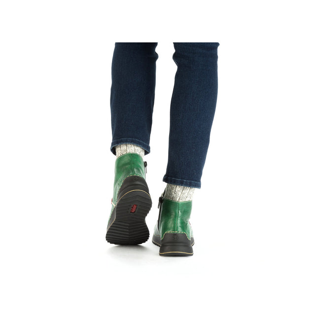 Rieker 71510-52 Green Womens Ankle Boot