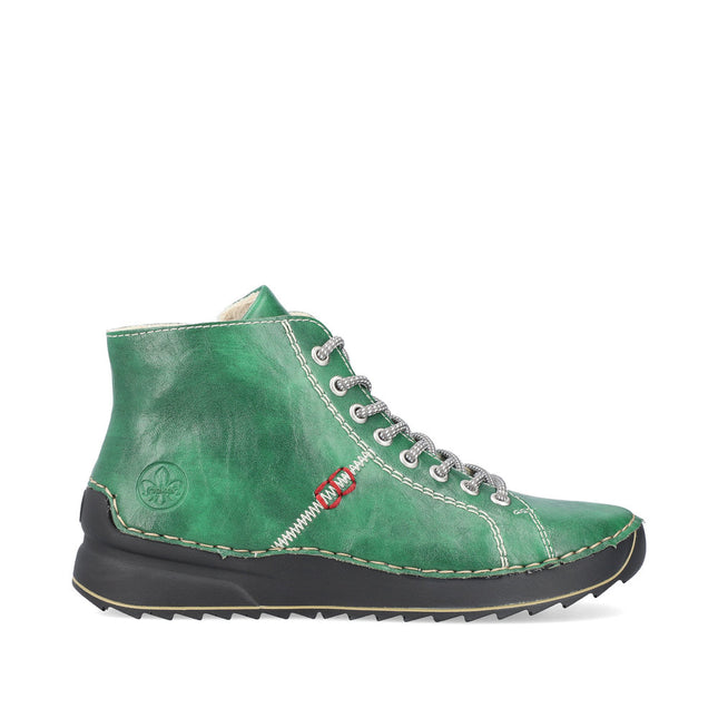 Rieker 71510-52 Green Womens Ankle Boot
