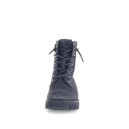 Gabor 71.711.39 Baccara Dark Grey Suede Ankle Boot