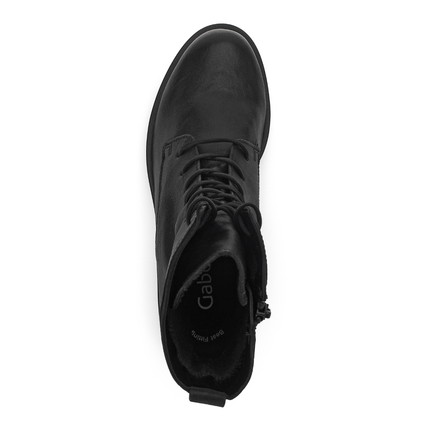 Gabor 71.791.27 Hay Black Leather Ankle Boot