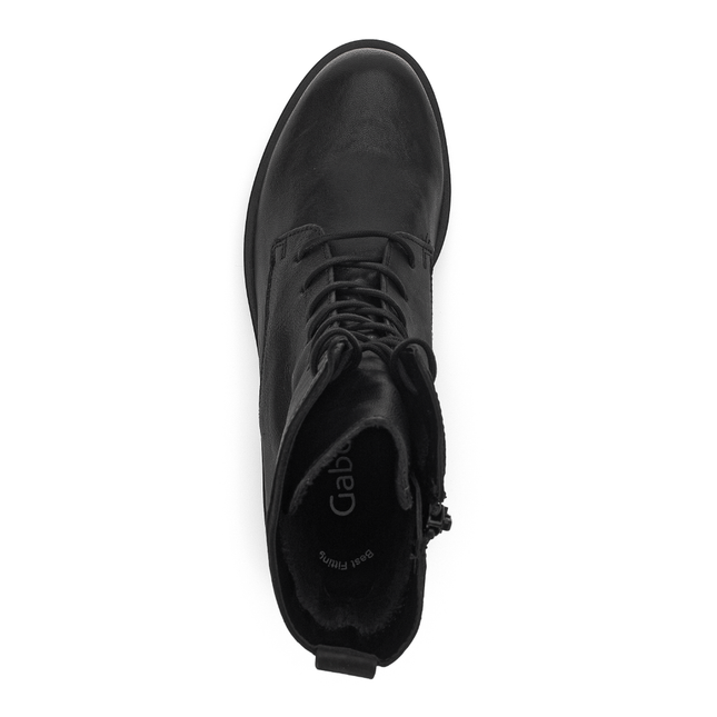 Gabor 71.791.27 Hay Black Leather Ankle Boot