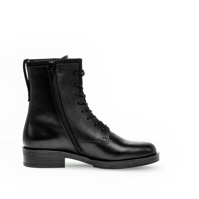 Gabor 71.791.27 Hay Black Leather Ankle Boot