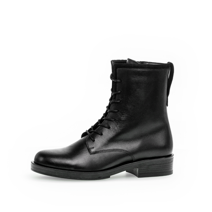 Gabor 71.791.27 Hay Black Leather Ankle Boot