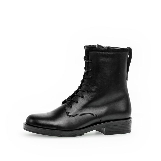 Gabor 71.791.27 Hay Black Leather Ankle Boot