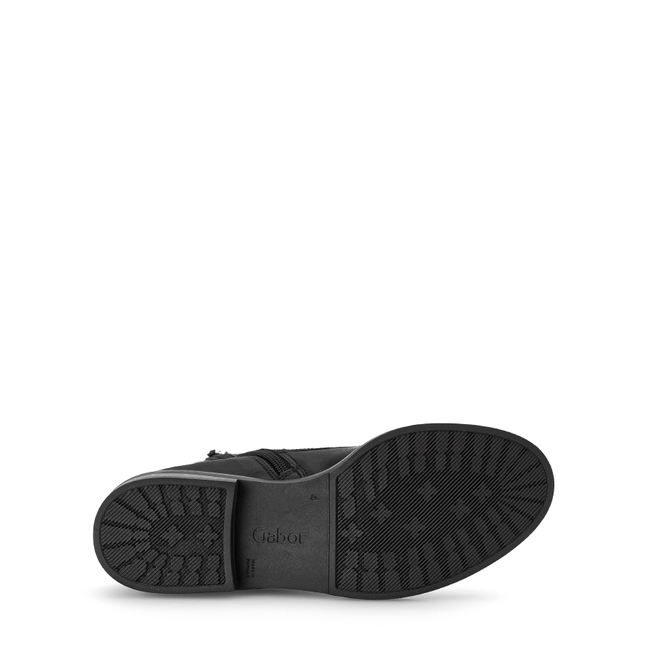 Gabor 71.791.27 Hay Black Leather Ankle Boot