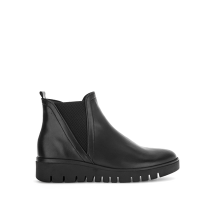 Gabor 72.061.57 Dublin Black Leather Ankle Boot