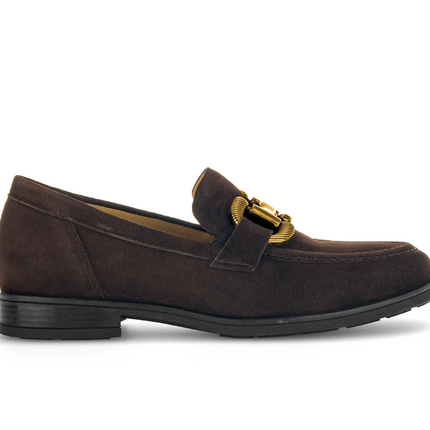 Gabor 72.422.41 Dupri Chocolate Brown Suede Loafer