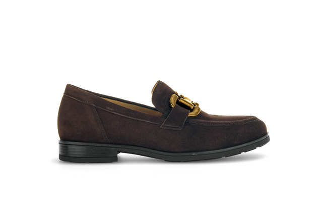 Gabor 72.422.41 Dupri Chocolate Brown Suede Loafer