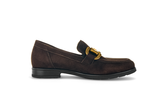 Gabor 72.422.41 Dupri Chocolate Brown Suede Loafer