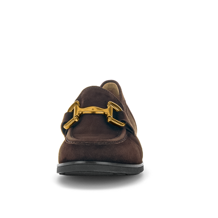 Gabor 72.422.41 Dupri Chocolate Brown Suede Loafer
