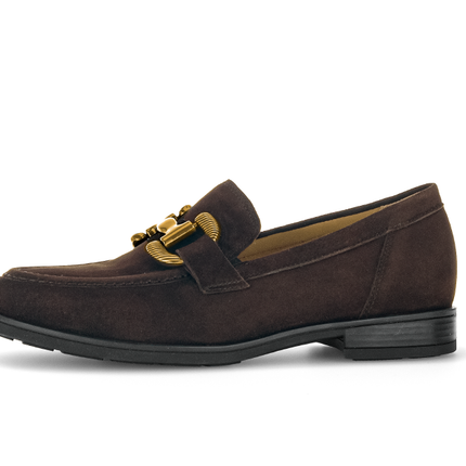 Gabor 72.422.41 Dupri Chocolate Brown Suede Loafer