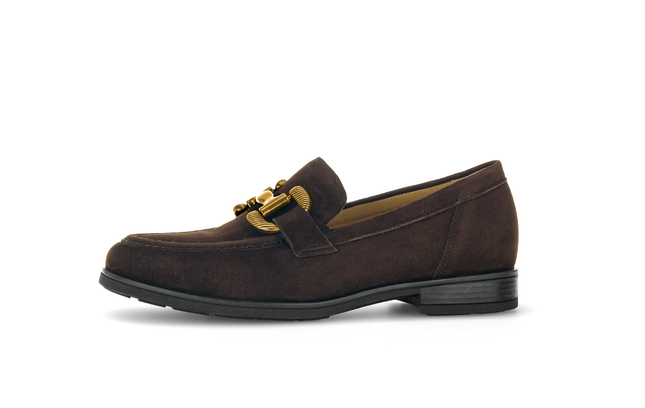 Gabor 72.422.41 Dupri Chocolate Brown Suede Loafer