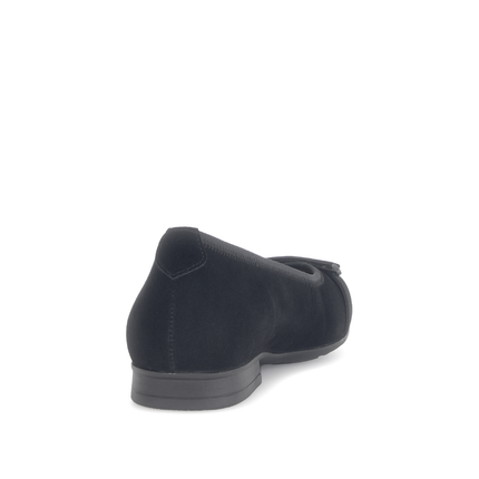 Gabor 72.463.37 Paige Black Suede Flat Pump