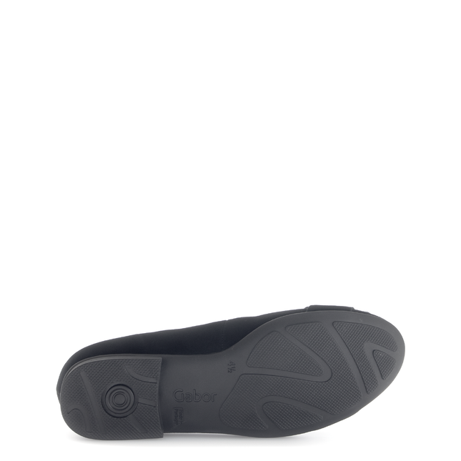 Gabor 72.463.37 Paige Black Suede Flat Pump