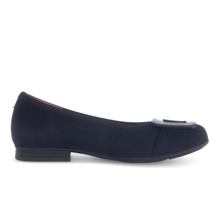 Gabor 72.463.46 Paige Navy Suede Flat Pump