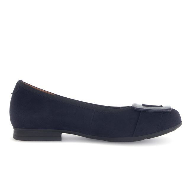 Gabor 72.463.46 Paige Navy Suede Flat Pump