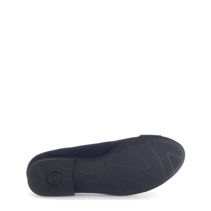 Gabor 72.463.46 Paige Navy Suede Flat Pump