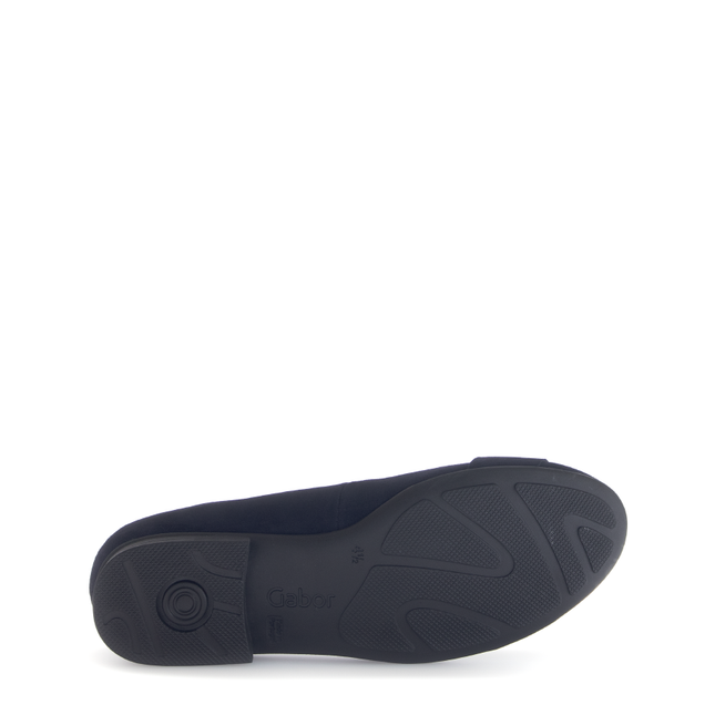Gabor 72.463.46 Paige Navy Suede Flat Pump