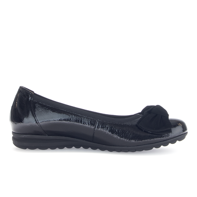 Gabor 72.621.87 Sage Black Patent Flat Pump