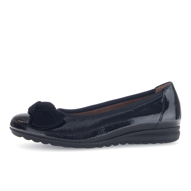 Gabor 72.621.87 Sage Black Patent Flat Pump