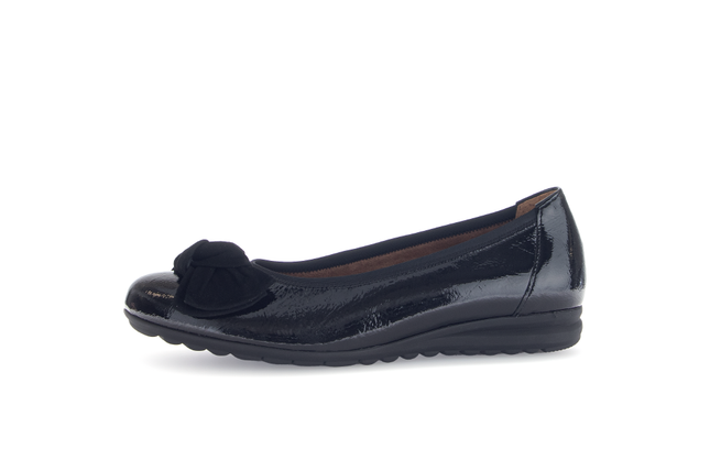 Gabor 72.621.87 Sage Black Patent Flat Pump