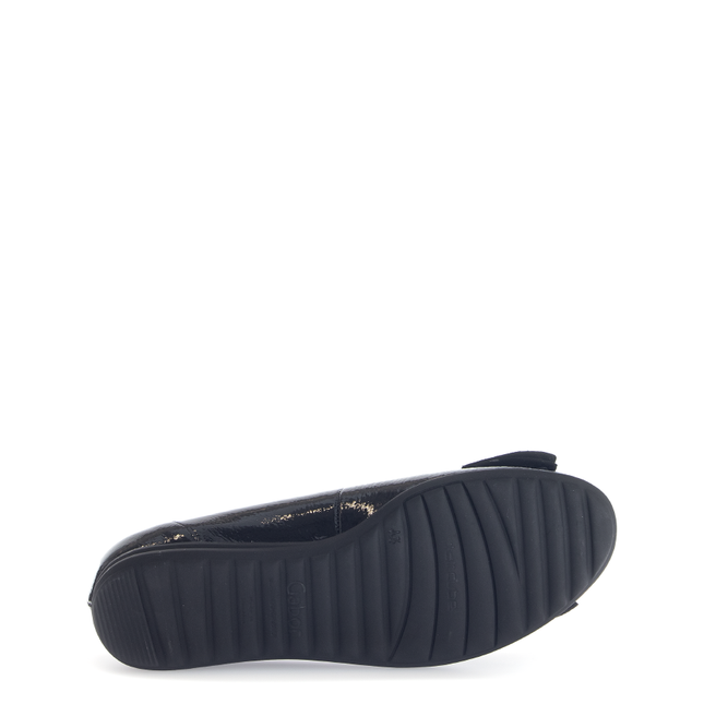 Gabor 72.621.87 Sage Black Patent Flat Pump