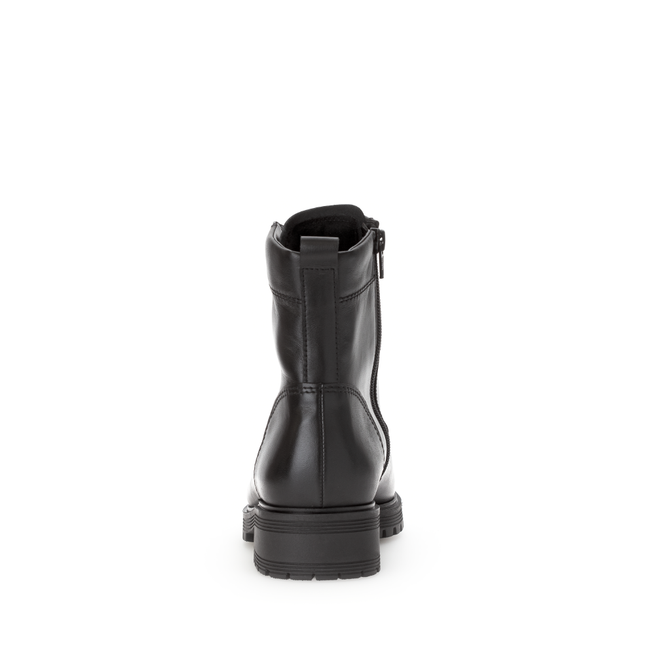 Gabor 72.765.57 Flamboyant Black Leather Ankle Boot