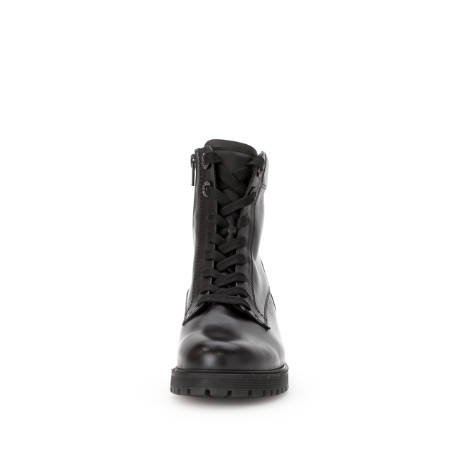 Gabor 72.765.57 Flamboyant Black Leather Ankle Boot
