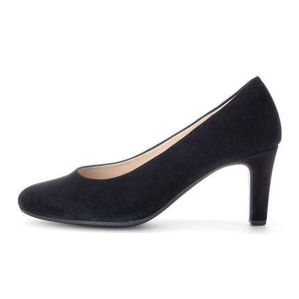 Gabor 01.410.17 Edina Black Suede Heel