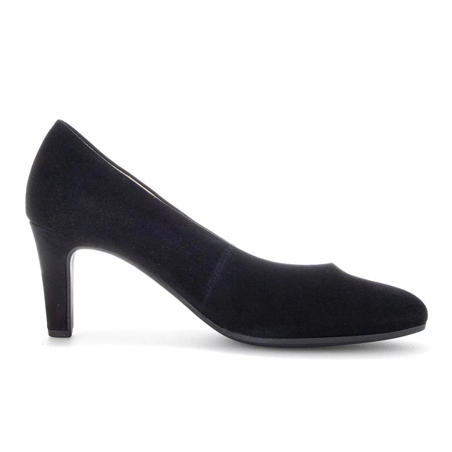 Gabor 01.410.17 Edina Black Suede Heel