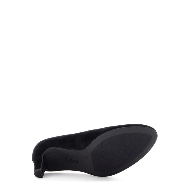 Gabor 01.410.17 Edina Black Suede Heel