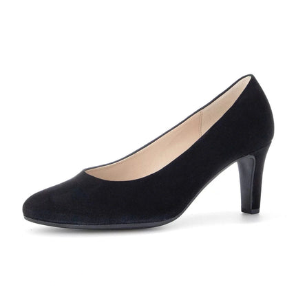 Gabor 01.410.17 Edina Black Suede Heel