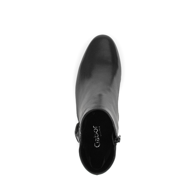 Gabor 72.827.57 Keegan 3 Black Leather Ankle Boot