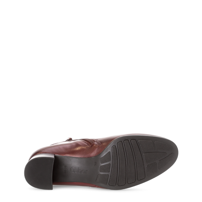 Gabor 72.827.68 Keegan 3 Dark Red Leather Ankle Boot