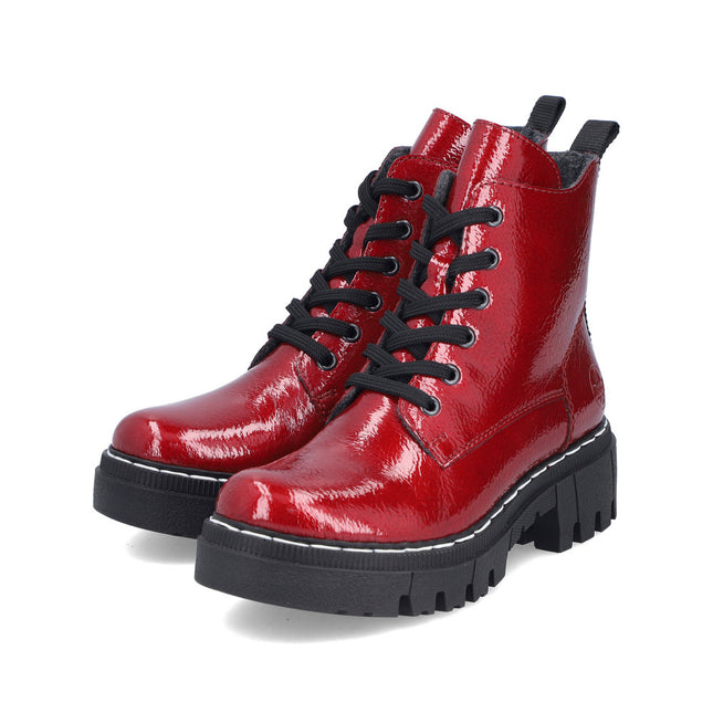 Rieker 74020-33 Red Patent Boot