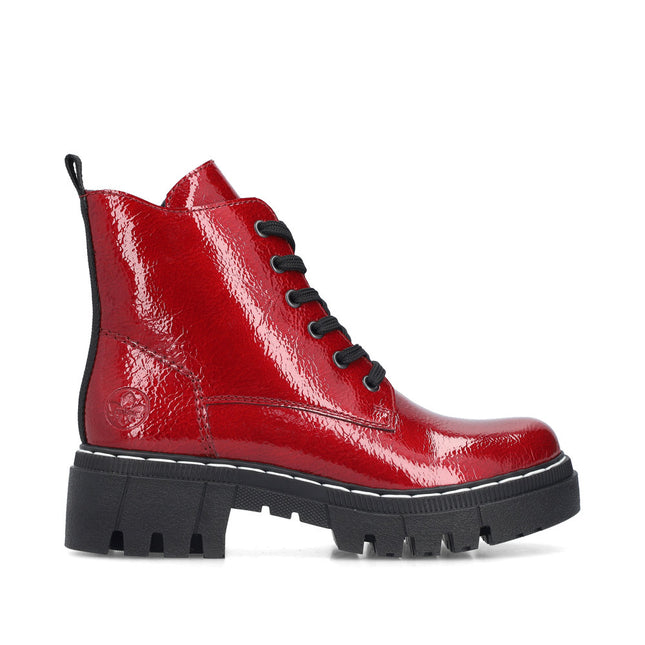 Rieker 74020-33 Red Patent Boot