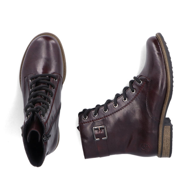 Rieker 74802-35 Deep Burgundy Ankle Boot