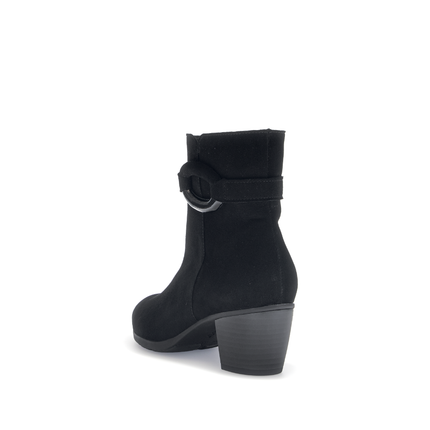 Gabor 75.523.17 Equity Black Suede Ankle Boot