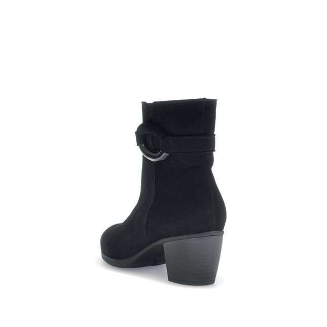 Gabor 75.523.17 Equity Black Suede Ankle Boot