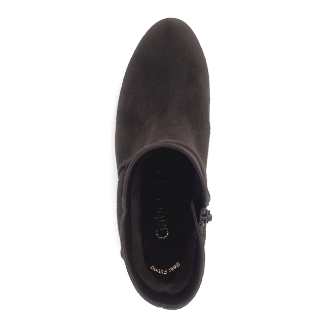 Gabor 75.523.18 Equity Chocolate Brown Suede Ankle Boot