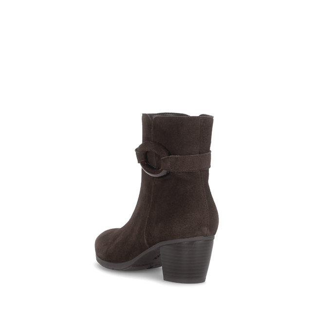 Gabor 75.523.18 Equity Chocolate Brown Suede Ankle Boot