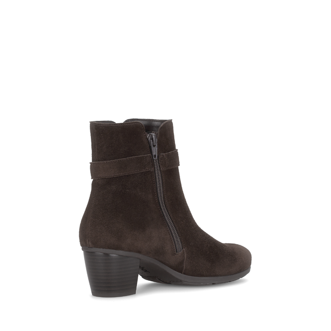 Gabor 75.523.18 Equity Chocolate Brown Suede Ankle Boot