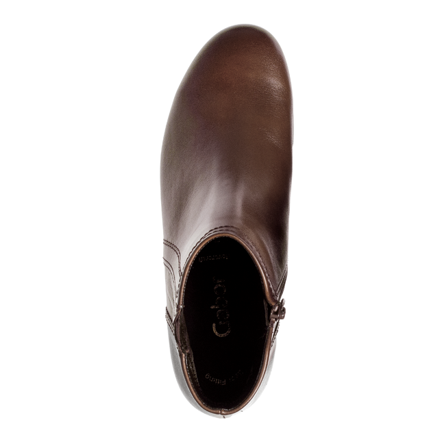 Gabor 75.638.24 Heritage Brown Leather Classic Ankle Boot