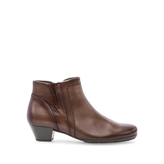 Gabor 75.638.24 Heritage Brown Leather Classic Ankle Boot