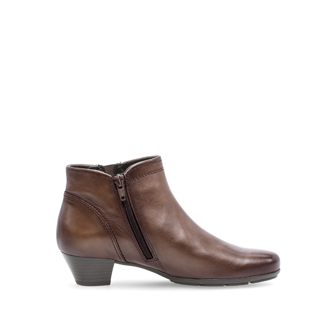 Gabor 75.638.24 Heritage Brown Leather Classic Ankle Boot