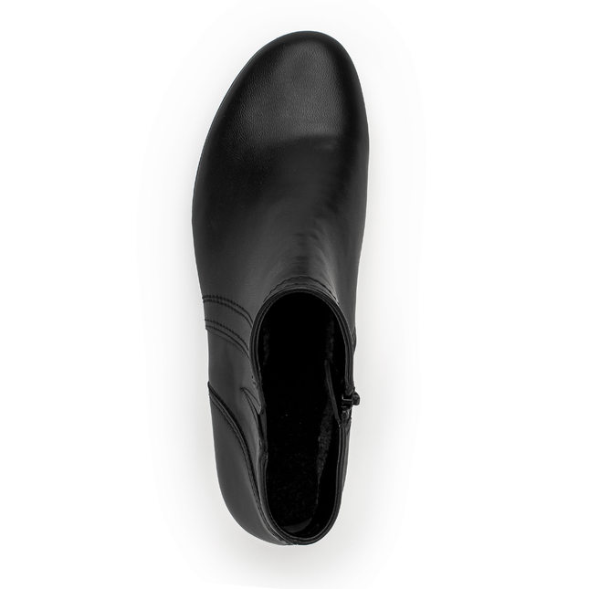 Gabor 75.638.27 Heritage Black Leather Classic Ankle Boot
