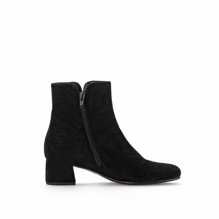 Gabor 75.680.17 Abbey Black Suede Ankle Boot