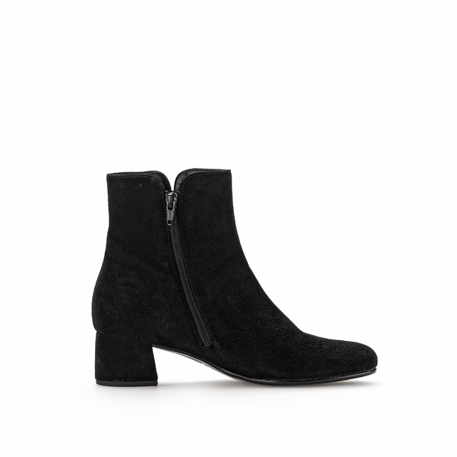 Gabor 75.680.17 Abbey Black Suede Ankle Boot