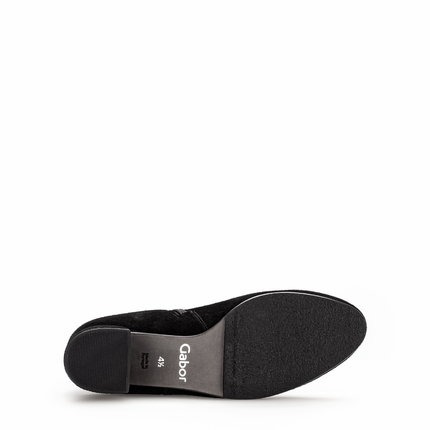 Gabor 75.680.17 Abbey Black Suede Ankle Boot