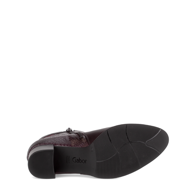 Gabor 75.692.25 Bonn Burgundy Red Leather Ankle Boot